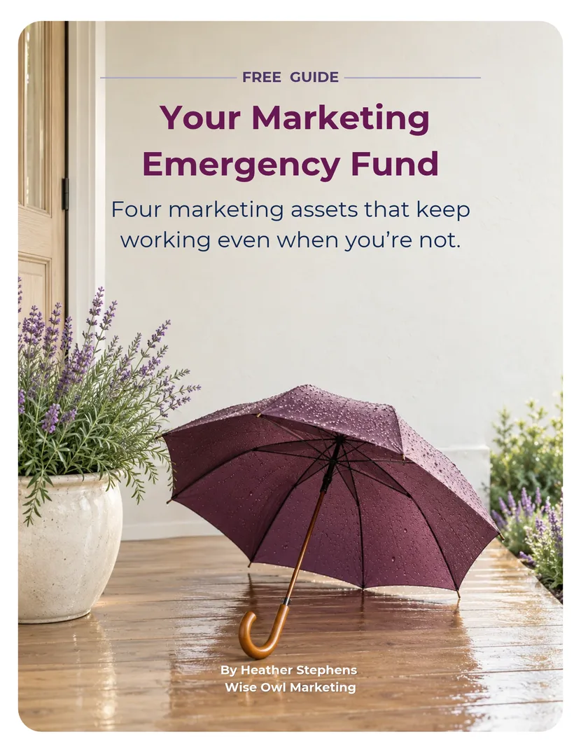 Your Marketing Emergency Fund workbook cover
